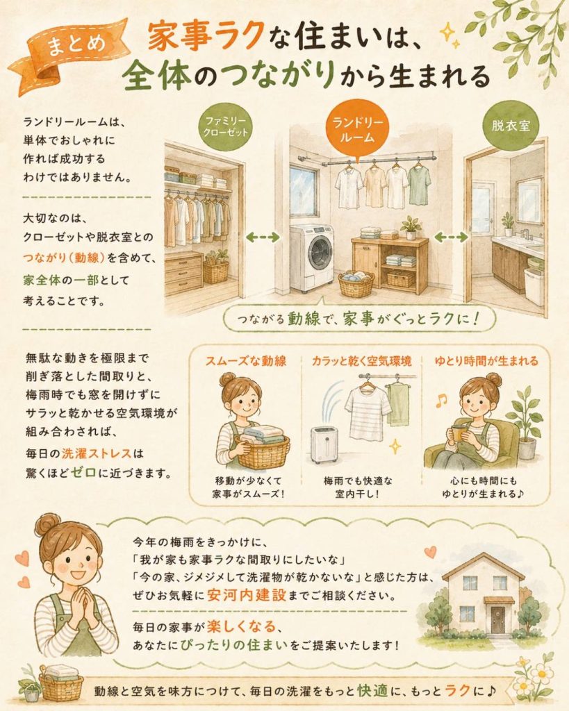 部屋干しなのにカラッと乾くランドリールームのつくり方4